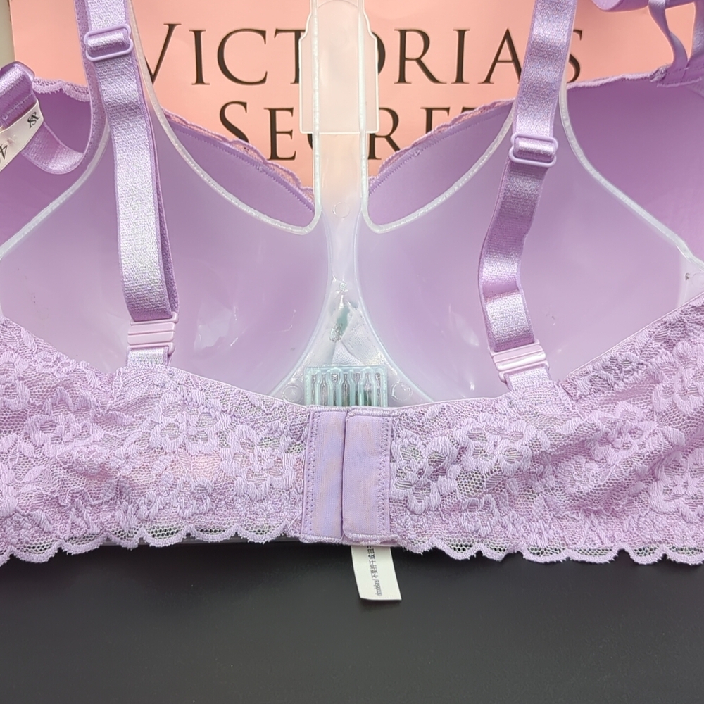 Victoria Secret Sophia Lace Underwired Push Up Bra 40DD Light Lilac - Picture 6 of 9
